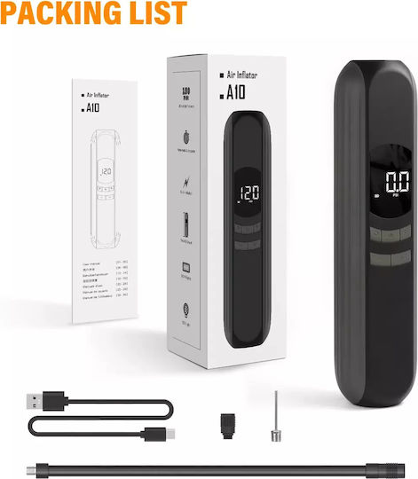 Cycplus Autoreifenpumpe Airbank A10 Wiederaufladbar mit Batterie 12V
