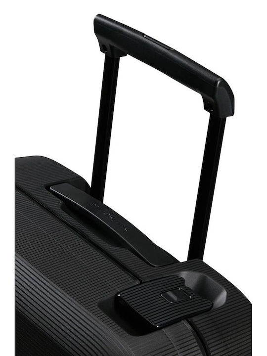 Samsonite MAGNUM Μεσαία Βαλίτσα Ταξιδίου Σκληρή Μαυρο με 4 Ρόδες Ύψους 69εκ.
