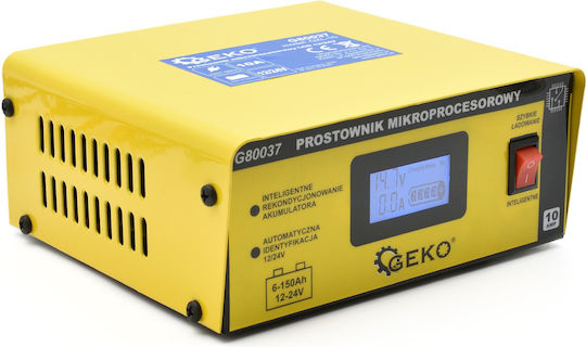 Geko Car and Motorcycle Battery Charger 12V