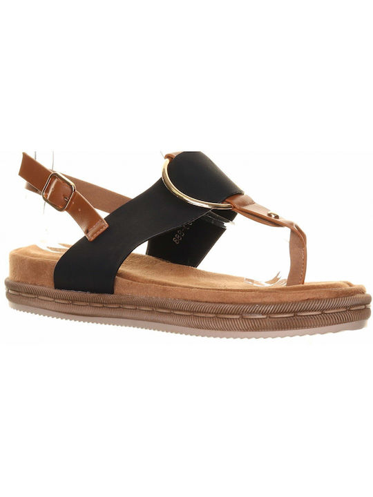 Women's Flat Sandals Flatforms in Black Color