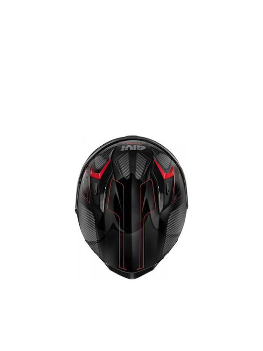 Givi H50.9 Enigma Black/Titanium/Red Κράνος Μηχανής Full Face ECE 22.06 με Pinlock και Sunvisor