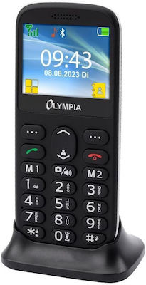 Olympia Sun Dual SIM Κινητό με Μεγάλα Κουμπιά Μαύρο