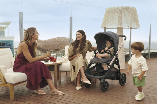 Inglesina Electa Ρυθμιζόμενο Καρότσι Μωρού Silver Black / Union Grey
