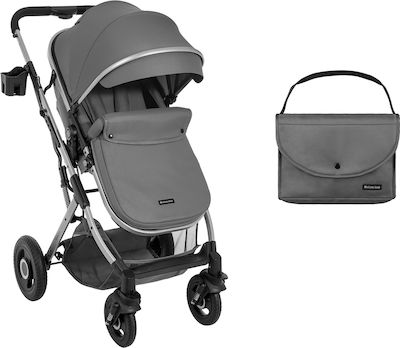 Kikka Boo Scarlett Verstellbar Kinderwagen Geeignet für Neugeborene Dark Grey