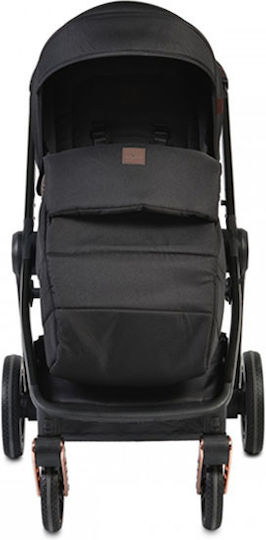Cangaroo Macan Verstellbar 3 in 1 Baby Kinderwagen Geeignet für Neugeborene Schwarz 11kg