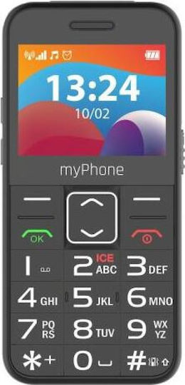 MyPhone Halo 3 Dual SIM Κινητό με Μεγάλα Κουμπιά (Αγγλικό) Μαύρο