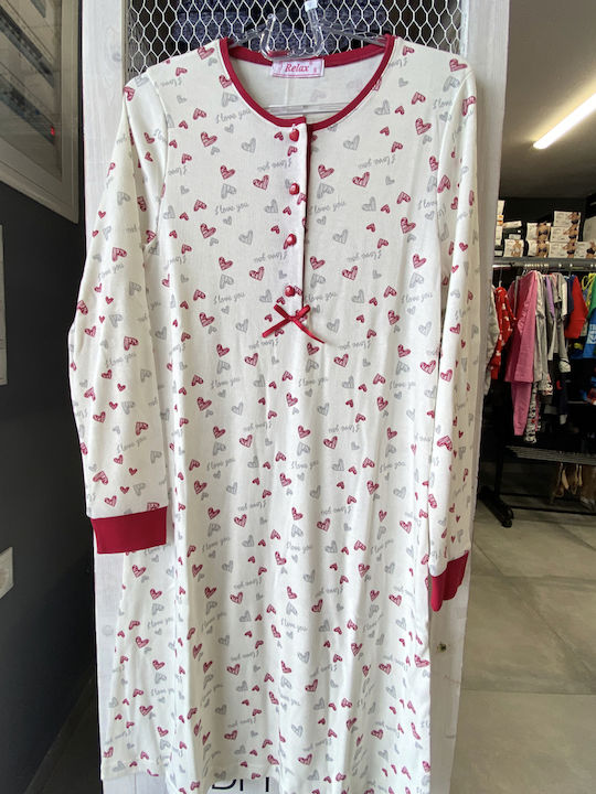 Women's Pyjama with Heart Prints Relax-2421043