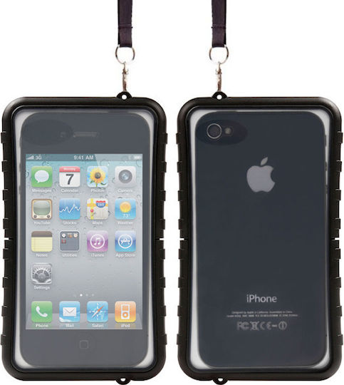 Krusell SEaLABox 360 Full Cover Silicone 1mm with Strap Waterproof Black (iPhone 4/4s)