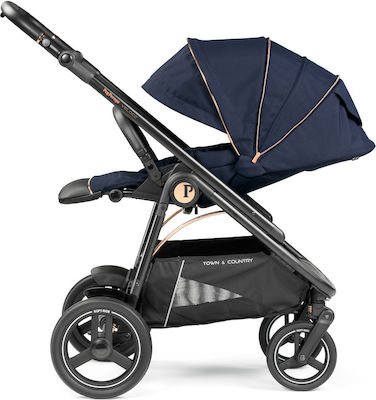 Peg Perego Veloce TC SLK Verstellbar 3 in 1 Baby Kinderwagen Geeignet für Neugeborene Special Edition Blue Shine 11.7kg