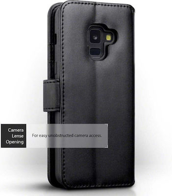 Terrapin Πορτοφόλι Leather Wallet Black (Galaxy A8 2018)