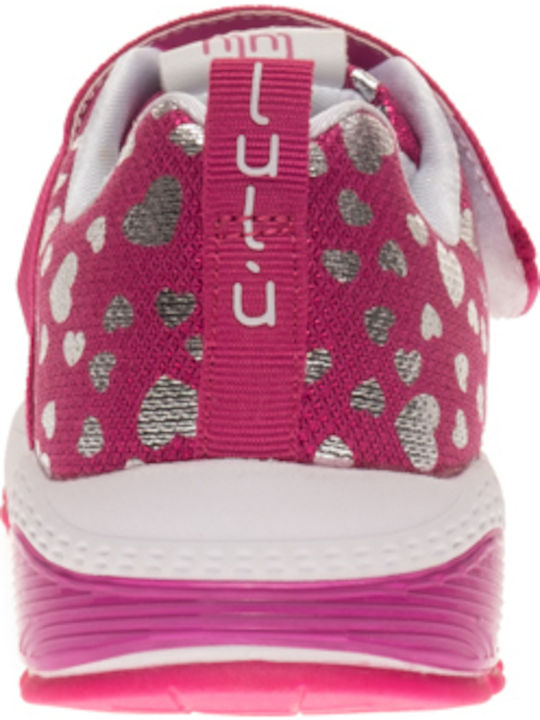 Kinder Sneakers mit Klettverschluss Fuchsie