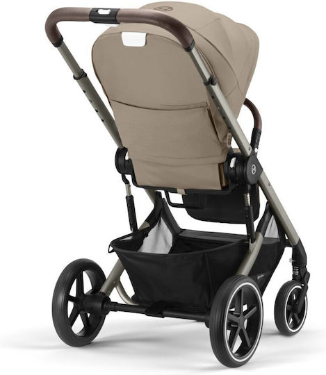 Cybex Balios S Lux Ρυθμιζόμενο Καρότσι Μωρού Kατάλληλο για Nεογέννητο Almond Beige 11.7kg
