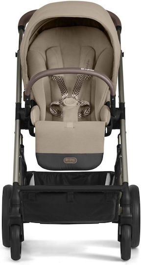 Cybex Balios S Lux Ρυθμιζόμενο Καρότσι Μωρού Kατάλληλο για Nεογέννητο Almond Beige 11.7kg