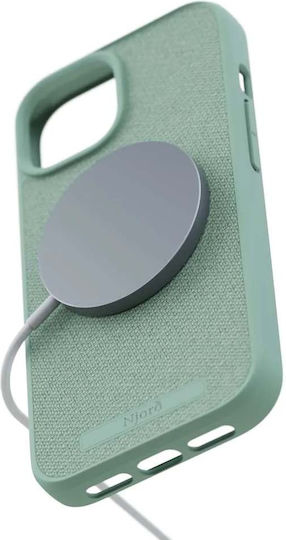 Njord Back Cover Fabric 2mm Turquoise (iPhone 15 Pro Max)