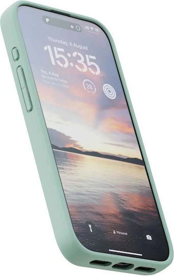 Njord Back Cover Fabric 2mm Turquoise (iPhone 15 Pro)