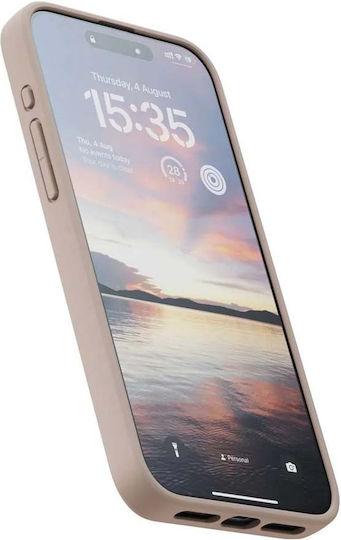 Njord Back Cover Fabric 2mm Pink (iPhone 15 Pro Max)