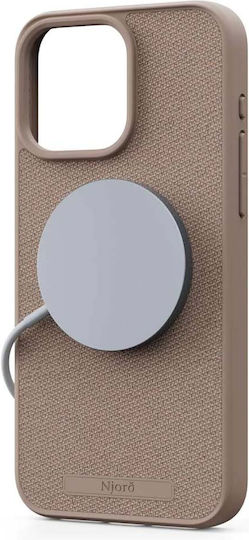 Njord Back Cover Fabric 2mm Pink (iPhone 15 Pro Max)