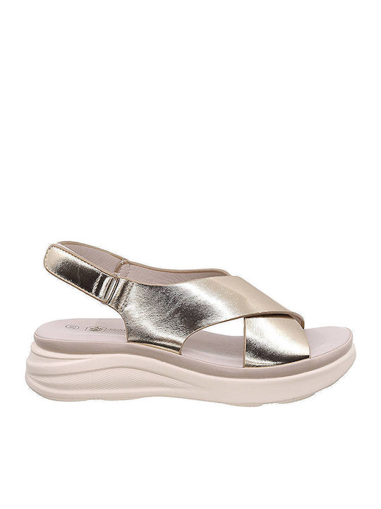 Lumberjack Main Nilla Anatomic Gold Sandals
