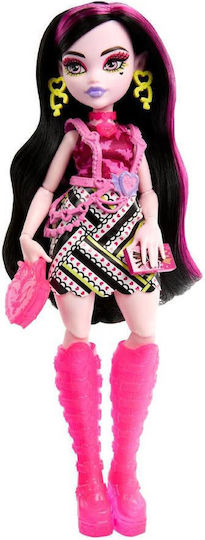 Mattel Neon Frights Draculaura Doll for 4+ years old+ Years 25cm