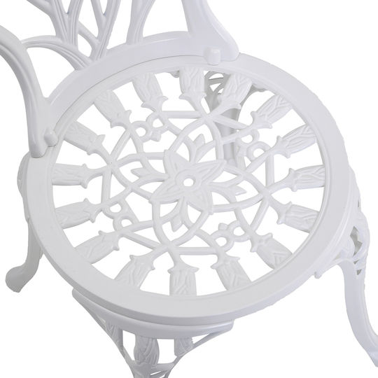 Outsunny Garden & Outdoor Furniture Sets Dining Room 3 Pieces White