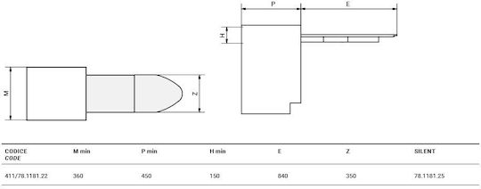 Prua Short Bügelmechanismus Atim 261-prua Short