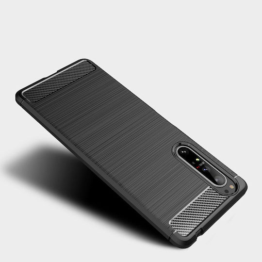 Back Cover Πλαστικό / Σιλικόνης Μαύρο (Xperia 1 II)