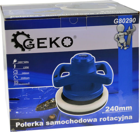 Geko Περιστροφικός Αλοιφαδόρος 120W με Ταχύτητα 3500rpm & Ρύθμιση Στροφών