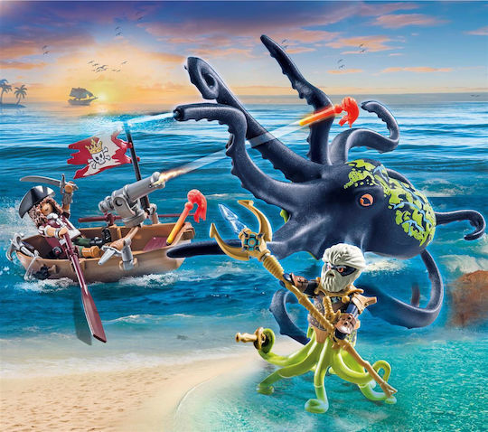 Playmobil Pirates Battle With The Giant Octopus for 4-10 years old