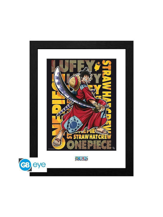 Abysse One Piece Luffy In Wano Κάδρο Ξύλινο 30x40cm