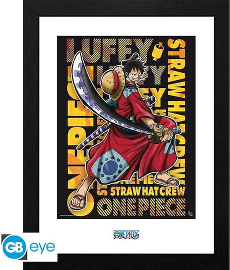 Abysse One Piece Luffy In Wano Hölzernes 30x40 cm