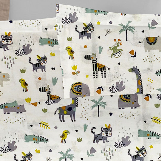 Dimcol Bebe Baby Cotton Pillowcase Multicolour 35x45cm
