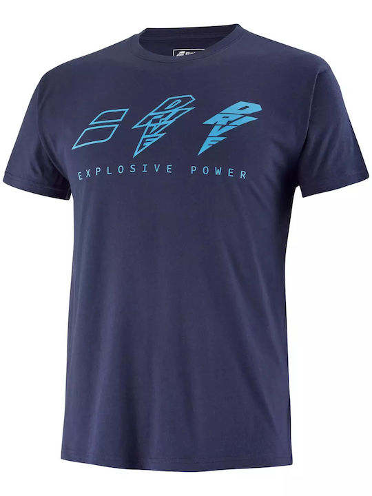 Babolat Drive 4US21441X-4086 Men's Blue Tennis Shirt