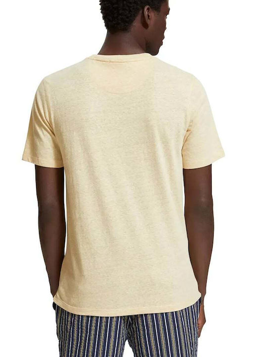 Scotch & Soda Herren Shirt Kurzarm Beige