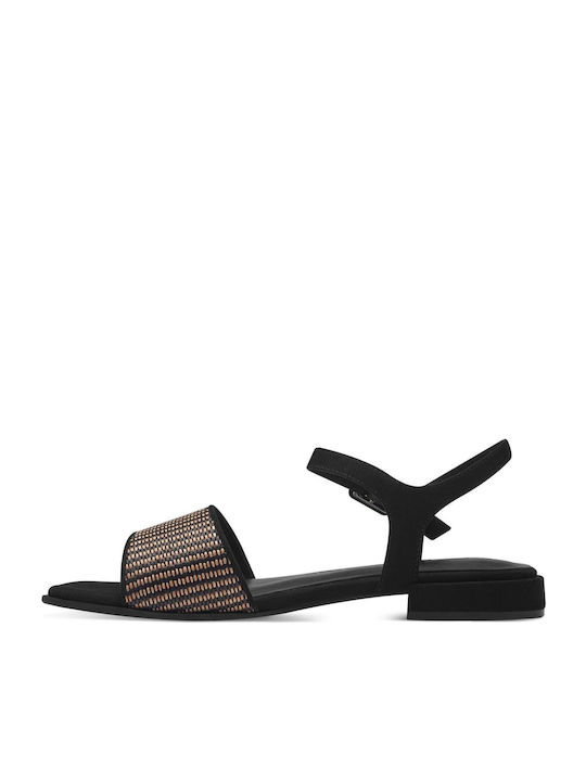 Marco Tozzi Women's Flat Sandals in Black Color