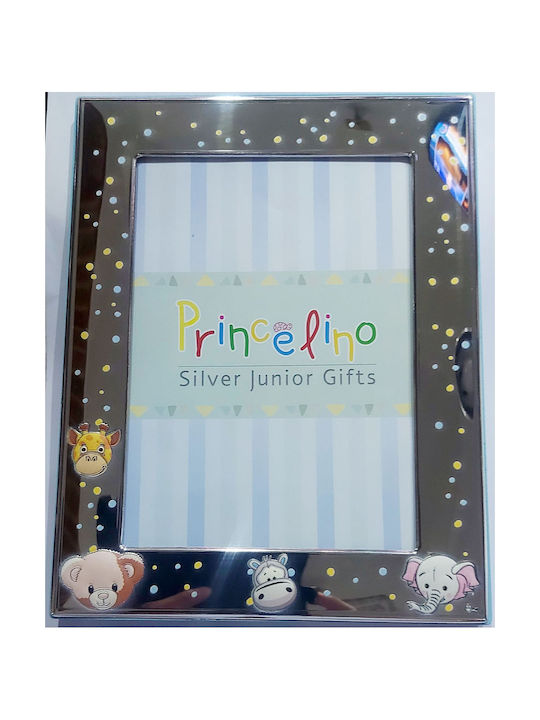 Prince Silvero Παιδική Κορνίζα Ασημένια σε Ασημί Χρώμα 13x18cm
