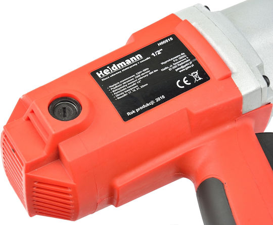 Heidmann Μπουλονόκλειδο Ρεύματος 1200W με Υποδοχή 1/2"