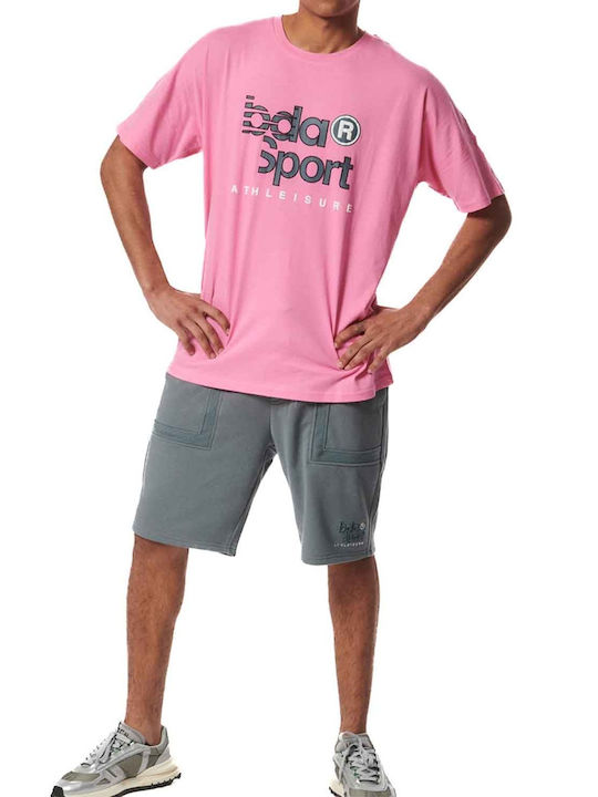 Body Action Men's Short Sleeve T-shirt Pink