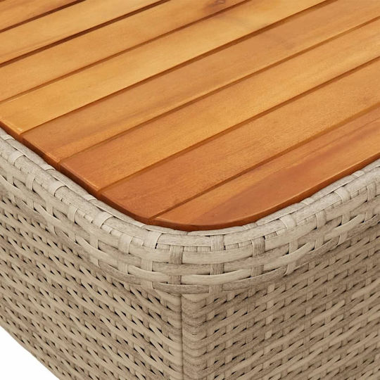 Garten- und Outdoor-Möbelsets 2 Stück Beige mit Kissen