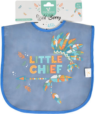 Cangaroo Wild Berry Bib Fabric with Button Blue 108721