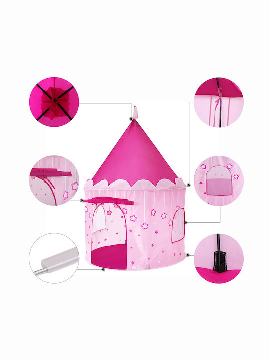 Songmics Cort pentru Copii Castelul Pop Up Roz pentru 3+ ani