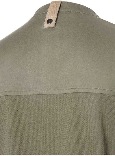 Karlowsky Coat Chef Female Green with Short Sleeve