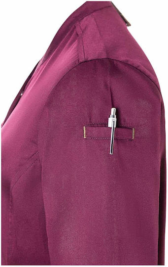 Karlowsky Haina Bucătar 100% Bumbac Femeie Fuchsia cu Mânecă lungă