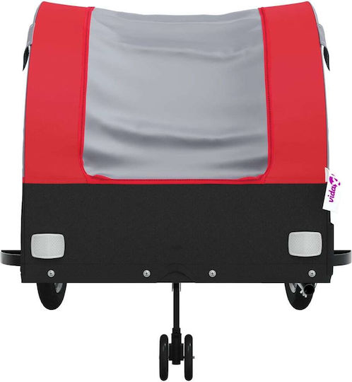 Vidaxl Bicycle Trailer Black Red 45 Kg Iron