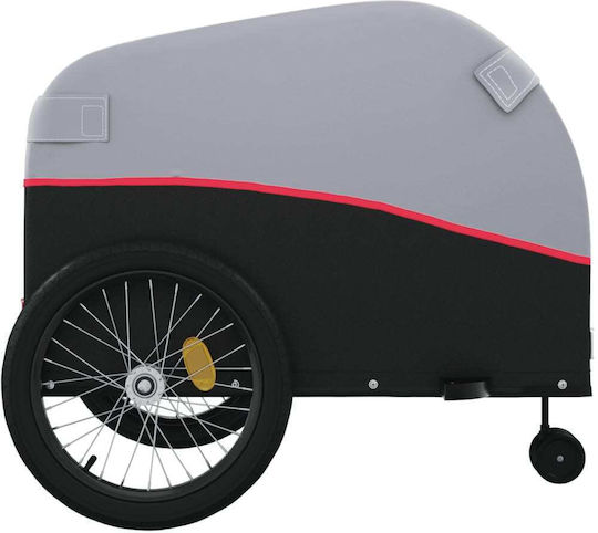 Vidaxl Bicycle Trailer Black Red 45 Kg Iron