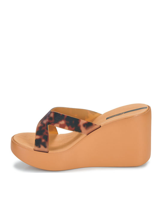 High Fashion Slide Platforme Dama Bej