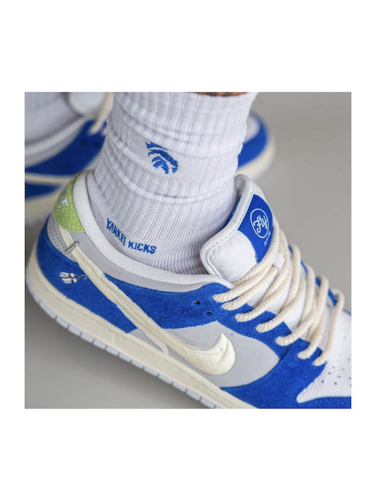 Nike Dunk Low Sb X Fly Streetwear Gardenia Γυναικεία Sneakers Μπλε