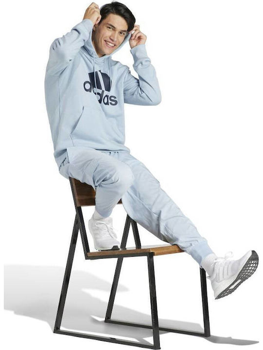 Essentials French Terry Big Logo Суитшърт с Качулка Blue