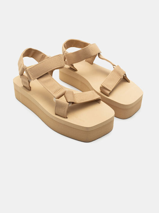 Luigi Flatforms Women's Sandals Beige