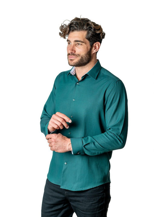 Baumwolle Hemd Emerald Green