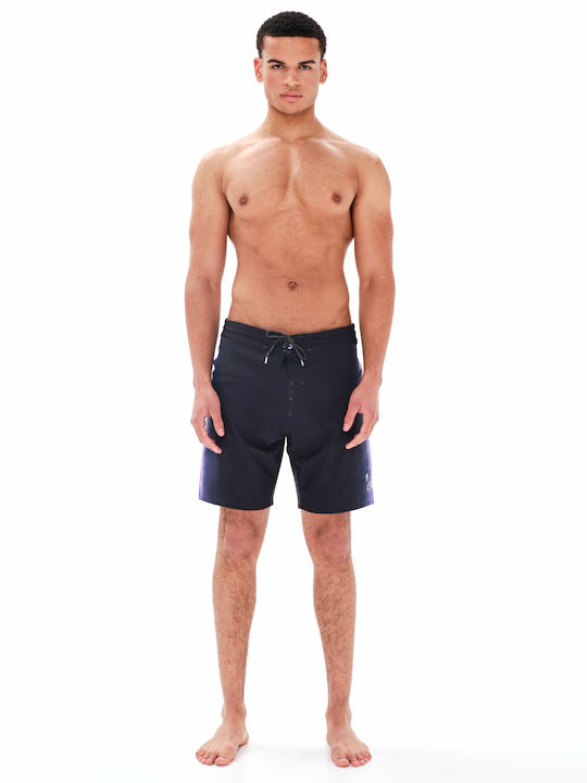 Men's Swimwear Bermuda Black with Patterns